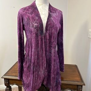 Exhiliration vintage purple cardigan, size XL.
